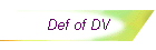 Def of DV